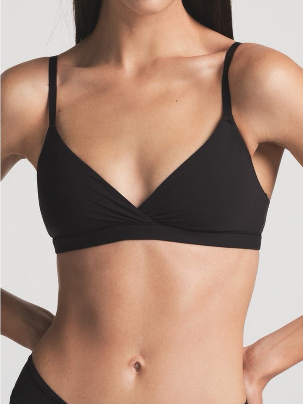 NWOT Skims Fits Everybody Crossover Bralette in Black size L